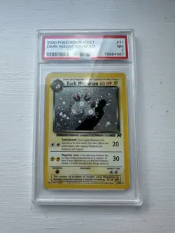Pokemon TCG Dark Magneton Holo 11/82 / PSA 7 with a SWIRL - Image 1