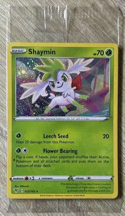 SEALED Shaymin 015/185 PROMO Cosmos Holo Rare Pokemon TCG - Image 1
