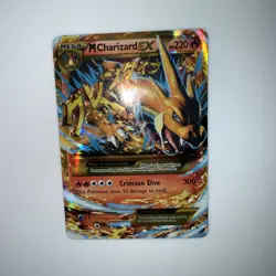 M Charizard EX Y Mega Full Art Secret Rare Flashfire 107/106 Pokemon LP - Image 2