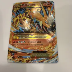 M Charizard EX Y Mega Full Art Secret Rare Flashfire 107/106 Pokemon LP - Image 3