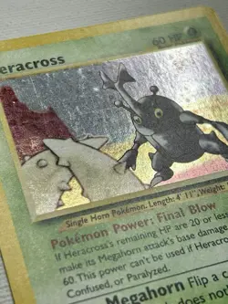 Heracross 6/111 Neo Genesis Holo Rare Unlimited English 2000 TCG Pokemon VLP - Image 3