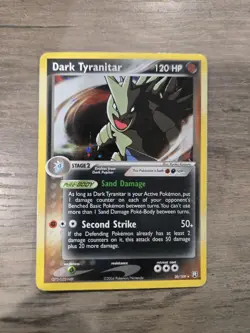 Pokemon Dark Tyranitar EX Team Rocket Returns 20/109 Holo Mod Play - Image 1