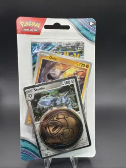 Pokemon TCG Twilight Masquerade Premium Checklane Blister Steelix NEW / SEALED - Image 1