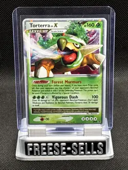 Pokemon TCG Torterra LV.X Black Holo Star Promo Card DP09 - Image 1