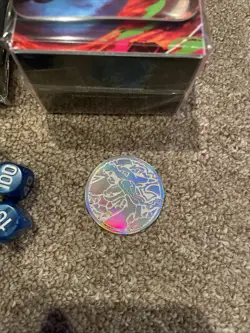 Pokemon Phantasmal Flames Charizard UPC Play mat Coin Card Sleeves Box And Dice - Image 2