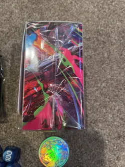 Pokemon Phantasmal Flames Charizard UPC Play mat Coin Card Sleeves Box And Dice - Image 5