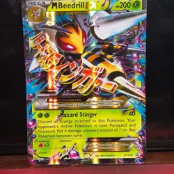 Pokemon M Beedrill EX XY158 Jumbo Promo Holo Oversized Hazard Stinger - Image 1