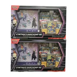 Lot X 2 Pokemon TCG Cynthia's Garchomp Premium Collection Box Sealed New - Image 1
