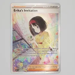 Pokemon TCG Erikas Invitation 203/165 Special Illustration Rare Card NM - Image 1