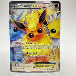 Flareon EX RC28/RC32 Full Art Holo Generations Radiant Collection Pokemon LP - Image 1