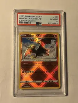 2023 Pokemon SWSH RADIANT CHARIZARD CROWN ZENITH PSA GEM MINT 10 US SELLER - Image 1