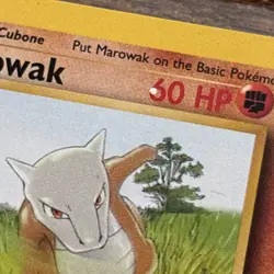 Pokemon TCG Marowak Jungle 39/64 WHITE DOT ERROR 1st Edition LP - Image 3