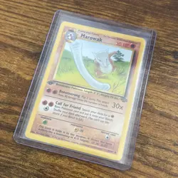 Pokemon TCG Marowak Jungle 39/64 WHITE DOT ERROR 1st Edition LP - Image 4