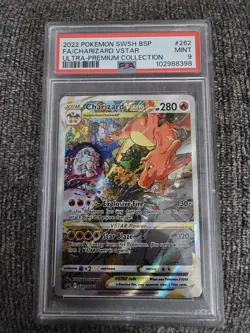 Pokemon TCG Charizard VSTAR SWSH262 Promo PSA 9 - Image 1