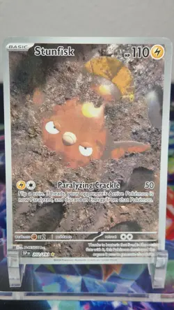 Pokemon Stunfisk 202/191 Surging Sparks Illustration Rare Holo - Image 1