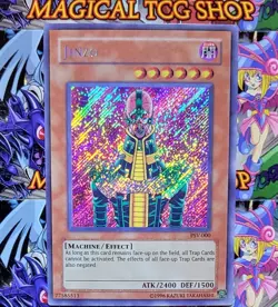 Yugioh Jinzo Pharaoh's Servant Secret Rare PSV-000 NM - Image 1