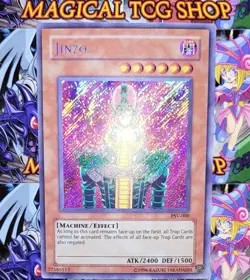 Yugioh Jinzo Pharaoh's Servant Secret Rare PSV-000 NM - Image 4