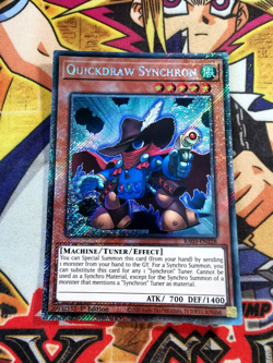 Quickdraw Synchron ra03-en228 (NEW) Platinum-Secret Rare Yu-Gi-Oh! - Image 1