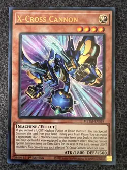 Yugioh X-Cross Cannon MZTM-EN018 Ultra Rare 1st Edition NM - Image 1