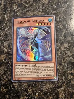 Yugioh Dracotail Faimena (Asian English) - DBJH-AE002 - Super Rare - NM - Image 1
