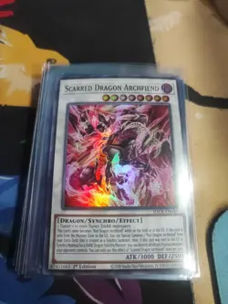 Yugioh Scarred Dragon Archfiend SDCK-EN049 Super Rare 1st Ed NM - Image 1