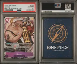 Queen Pre-Errata Alpha PSA 10 - One Piece OP01-097 Romance Dawn 2022 English - Image 3