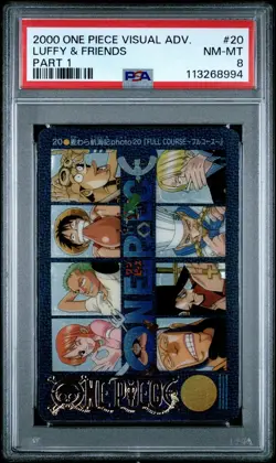 ONE PIECE VISUAL ADVENTURE SANJI LUFFY NAMI FRANKY ZORO CHEF ZEFF PSA 8 #120 - Image 1