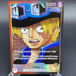 Sabo (Alt Art) OP13-004 English Carrying On His Will - One Piece Card - NM - Image 1
