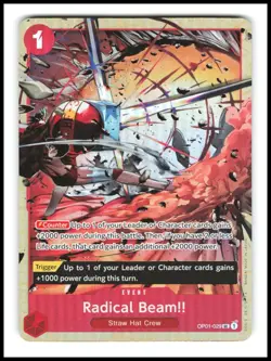 Radical Beam!! OP01-029 ENG | Promo Alt. Art Premium Collection | One Piece TCG - Image 1