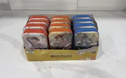 Lot Of 12 One Piece TCG Tin Pack Set Vol. 2 Set TS-02 Display English (24 Packs) - Image 1