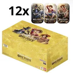 Lot Of 12 One Piece TCG Tin Pack Set Vol. 2 Set TS-02 Display English (24 Packs) - Image 2