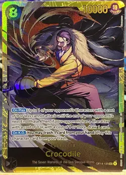 One Piece CCG- Crocodile SEC - OP14-120 - The Azure Sea's Seven Foil - OP14 - Image 1