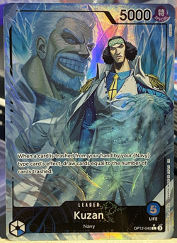 One Piece - Kuzan OP12-040 Legacy of the Master Foil - Alt Art Leader NM/M - Image 1