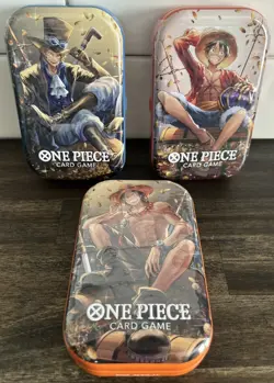 Factory SEALED - One Piece Tin Set Vol.2 - 3 Tins OP13- - Image 1