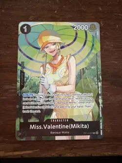 Miss.Valentine(Mikita) Box Topper Rare OP14-087 NM One Piece TCG - Image 1