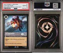 2022 Disney Lorcana D23 Expo #7 Captain Hook PSA 10 GEM MINT - Image 2