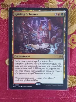 Raiding Schemes Lorwyn Eclipsed Magic The Gathering MTG Rare Enchantment card - Image 1