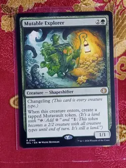 Mutable Explorer Lorwyn Eclipsed Magic The Gathering MTG green rare card - Image 1