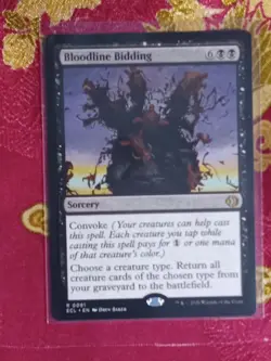 Bloodline Bidding Lorwyn Eclipsed Magic The Gathering MTG black rare card - Image 1
