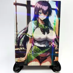 Highschool of the Dead Saeko Busujima Sexy Anime Waifu Girl Goddess ACG Art Card - Image 1