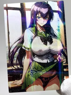 Highschool of the Dead Saeko Busujima Sexy Anime Waifu Girl Goddess ACG Art Card - Image 3
