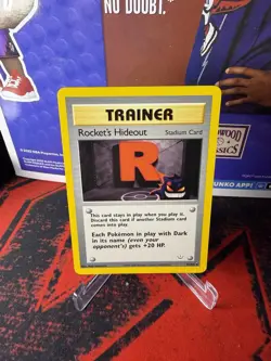 Rocket's Hideout 63/64 Neo Revelation Pokemon Card Vintage WOTC Uncommon - Lp - Image 1