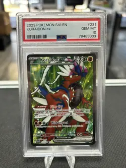 Pokemon TCG Scarlet & Violet Koraidon EX Ultra Rare Card 231/198 PSA 10 - Image 1