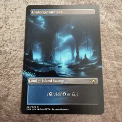 Underground Sea - Custom Art MTG Magic The Gathering Playtest Card - Image 1