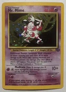 Mr. Mime - 6/64 - Pokemon Jungle Unlimited Holo Rare Card WOTC LP+ - Image 1