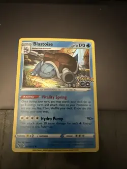 Blastoise 17/78 Pokemon GO Set Reverse Rare Pokemon Card TCG 2022 - Image 1