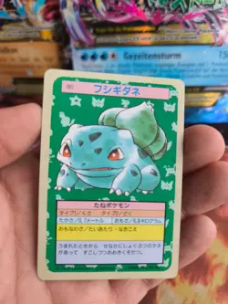 Pokemon Karte Card Topsun 1995 Green back bandai japanese Bulbasaur Bisasam Exc - Image 2