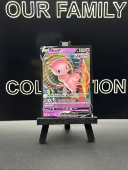 Mew V 113/264 Fusion Strike Ultra Rare Full Art Holo Pokemon Card TCG - Image 1