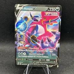 Pokemon TCG Hoopa V SWSH Black Star Promo Holo Card SWSH176 Sword & Shield NM - Image 1