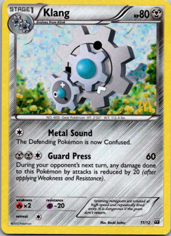 Klang 11/12 2012 McDonald's Exclusive Promo Pokemon Card TCG Nintendo Holo - - Image 1